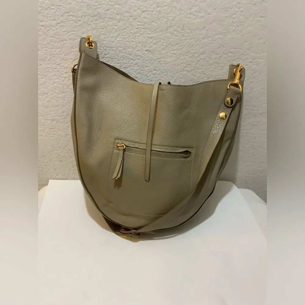 Celine by Phoebe Philo pre-fall 2014 beige grained leather medium hobo